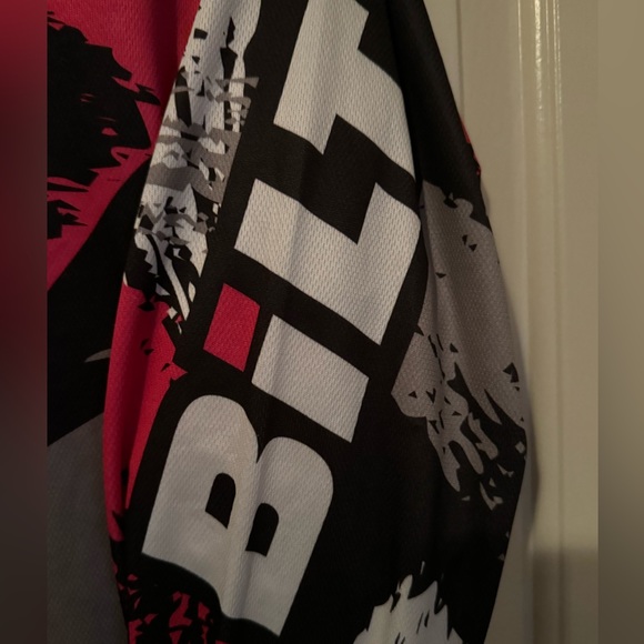 BILT Top Shirt Womens Pink Black Gray Long Sleeve Racing Dirt Biking Gear - Picture 5 of 5